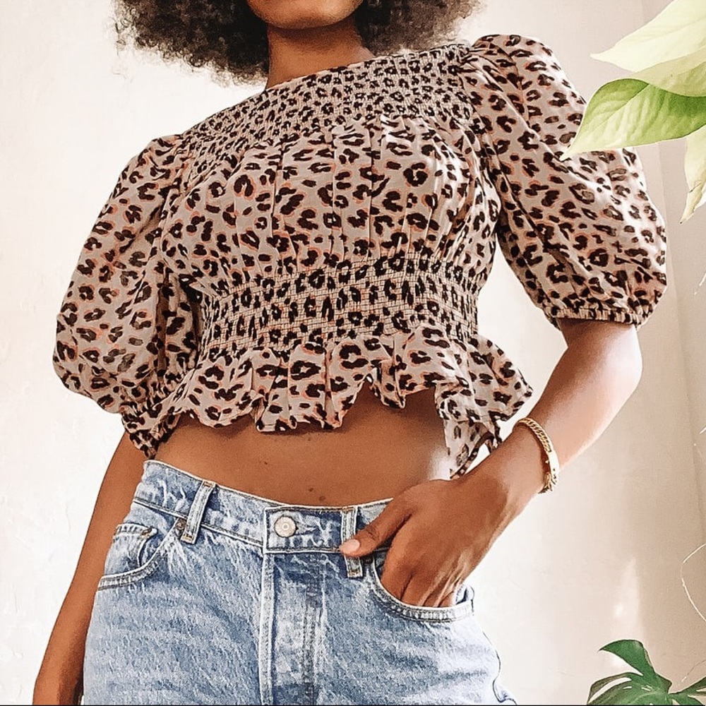 🎉SALE 🎉Free People XoXo Leopard Top